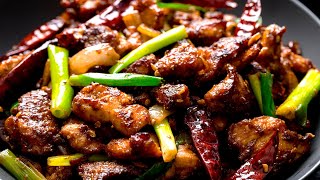 Easy Spicy Szechuan Chicken that you can make at home [upl. by Middendorf]