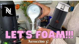 How To Foam Milk With Aeroccino 3 Make Coffee With Foam Tips amp Tricks  Easy Foamed Latte Recipe [upl. by Yrrol]