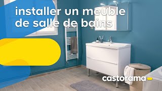 Comment poser un meuble vasque dans une salle de bains  Castorama [upl. by Notlrak]