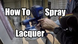 How To Spray Lacquer The Easy Way  THE HANDYMAN [upl. by Reeba255]