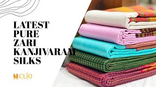 Latest Pure Zari Kanjivaram Silk Sarees  Traditional and Contemporary [upl. by Yeniffit]