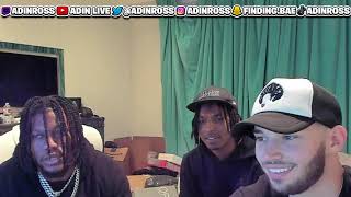 Adin Ross Freestyles With Zias amp B Lou and Gets Banned Live On Twitch Crazy [upl. by Ahsienaj]