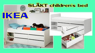 IKEA SLÄKT Childrens Bed Do It Yourself  Unboxing amp Assembling [upl. by Wald]