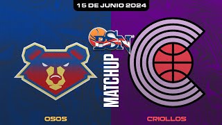 Osos de Manati vs Criollos de Caguas  BSN2024 [upl. by Esorrebma]