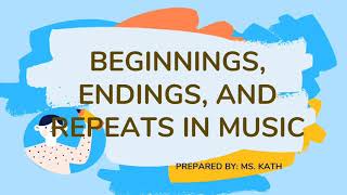 Beginning Ending amp Repeat in Music [upl. by Mellisent]