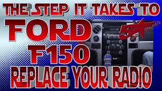 The steps it take to replace your radio Ford F150 [upl. by Rhianna]