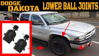 Dodge Dakota Lower Ball Joint Replacement 20012004 [upl. by Lexerd]