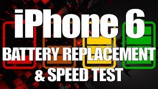 iPhone 6 Battery Replacement and Speed Test [upl. by Hanid]