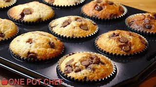 Chocolate Chip Muffins  One Pot Chef [upl. by Lash]