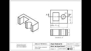 Taller 15  AutoCAD 2D Cortes y secciones Autocad 2D [upl. by Phaedra263]