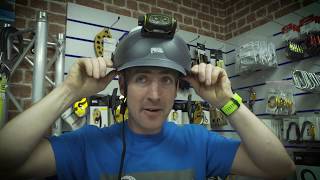 Fitting a Petzl Vizor And Vizor Protector to a VertexStrato [upl. by Eirtemed386]