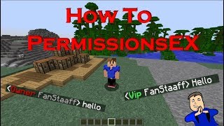 How To PermissionsEX  Minecraft Plugin Tutorial [upl. by Noryahs]