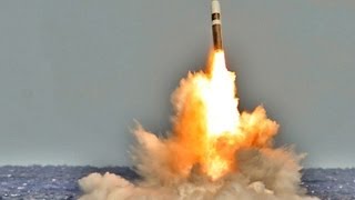 Royal Navy Test Launches Trident II Nuclear SLBM HD [upl. by Tamis]