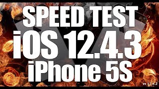 iPhone 5S  iOS 1243 Speed Test Build 16G130 [upl. by Eladal]