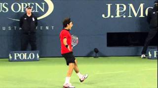 Roger Federer  Tweener  US Open 2009 HD [upl. by Ymorej]