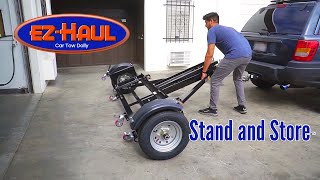 EZHaul Car Tow Dolly — Stand Up RV Trailer [upl. by Bethel632]