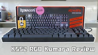 Redragon Kumara K552 RGB Mechanical Keyboard Review [upl. by Aikcir]