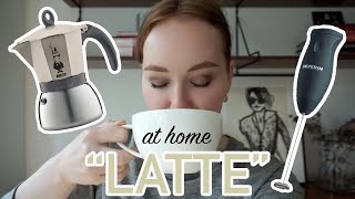 HOW TO MAKE A quotLATTEquot AT HOME moka pot  frother [upl. by Adamec877]