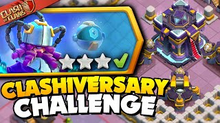 Easily 3 Star Clashiversary Challenge 1 Clash of Clans [upl. by Eelaroc393]