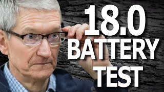 iOS 180  Battery Life  Battery Drain  Battery Performance Test [upl. by Ramej]