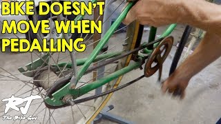 Pedals Turn But Rear Wheel Doesnt  Bike Wont Move  How To Fix [upl. by Tnek]