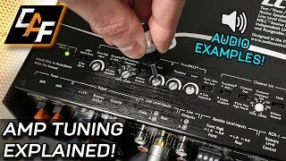 Amplifier Tuning Settings How To  Gain Crossovers Bass Boost [upl. by Gentry]