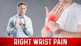 Right Wrist Pain Relief Carpal Tunnel Syndrome – Dr Berg [upl. by Ahtabbat623]