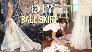 BALL SKIRT TUTORIAL  Removable Skirt [upl. by Freiman]