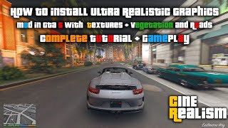 GTA V  Ultra Realistic Graphics Mod Cinerealism 3Installation Tutorial in 2024 [upl. by Jaddan]