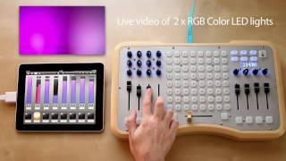 Luminair for iPad  USB MIDI controlling DMX [upl. by Hillell]