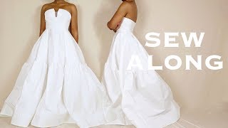 How to Make a Ball Gown Pattern Sewing Tutorial [upl. by Nollahp374]