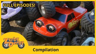 Zerby Derby  SPINNING CARS  Compilation  Full episodes  Kids Cars [upl. by Keldah307]