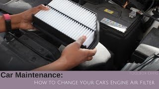 How to Change The Car Engine Filter [upl. by Nellac486]