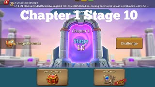 Lords mobile Vergeway Chapter 1 Stage 10 easy tips [upl. by Eterg]