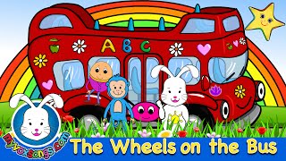 The Wheels On The Bus with lyrics  Nursery Rhymes [upl. by Olds]