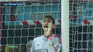 Gianluigi Donnarumma vs Sassuolo Home DEBUT 25102015 [upl. by Syramad]