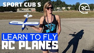 LEARN TO FLY RC PLANES Sport Cub S beginners guide [upl. by Soalokin547]