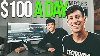 HOW TO MAKE 100 A DAY AS A BEGINNER INVESTOR [upl. by Atinnek]