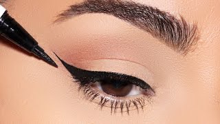 How to PERFECT WINGED EYELINER every single time Simple Beginner Friendly Technique [upl. by Yllor650]