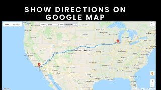 Draw Route Between Two Locations  Google Maps Directions  JavaScript [upl. by Itsirhc]