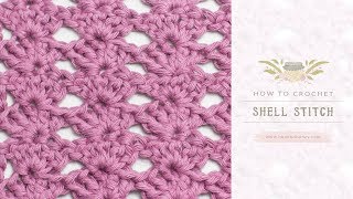 How To Crochet The Shell Stitch  Easy Tutorial [upl. by Trude504]