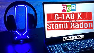 GLAB KStand RADON Gaming Headset Stand [upl. by Anerroc]