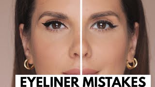 EYELINER MISTAKES AND HOW TO CORRECT THEM  ALI ANDREEA [upl. by Perlis780]